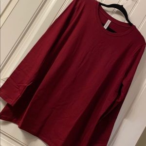 Zenana Outfitters Women 2X round neck long sleeve
